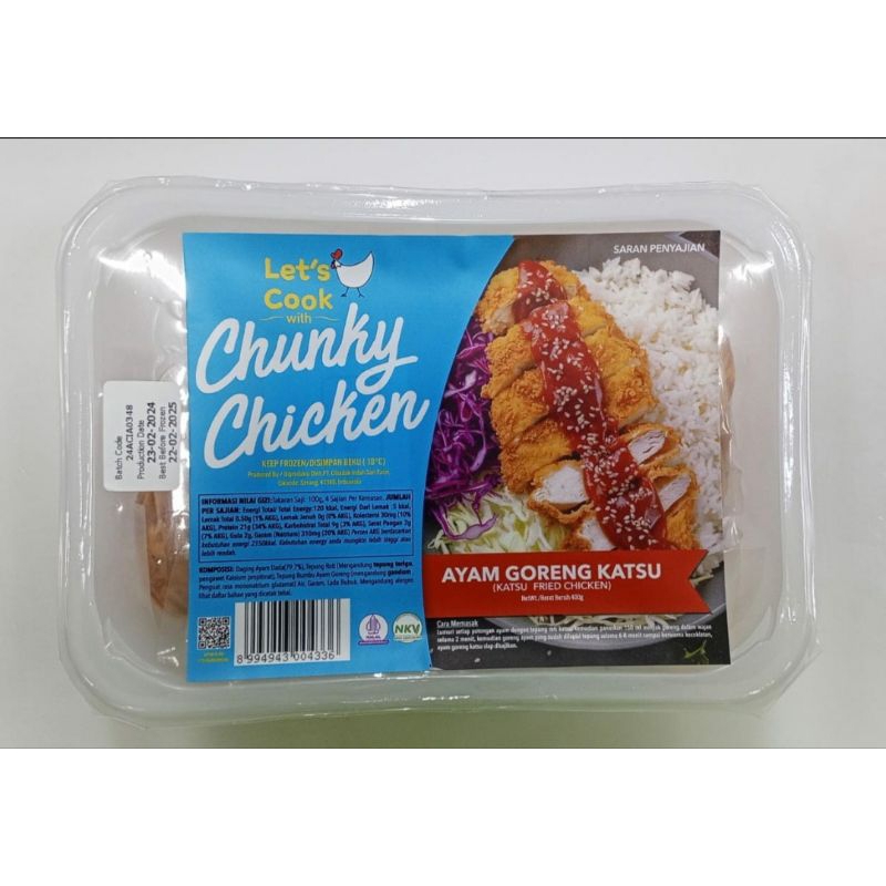 

Chunky Chicken Ayam Katsu 400 gr ( frozen )