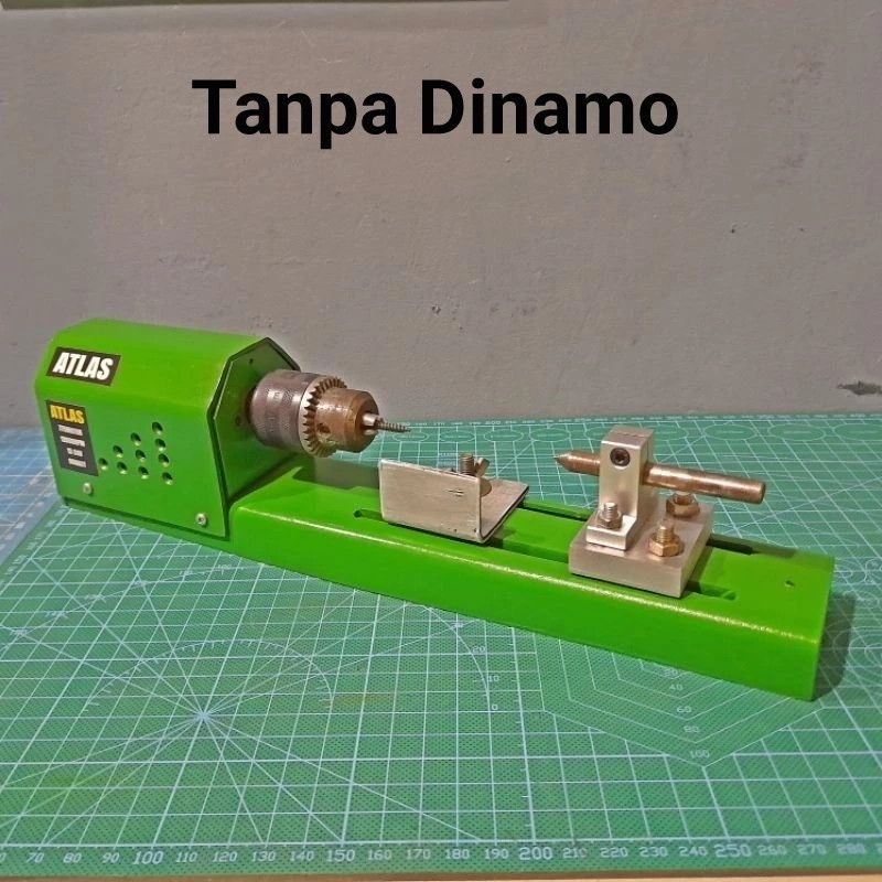 Mesin bubut mini rakitan tanpa dinamo