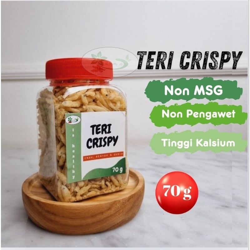 

Teri Crispy Premium Cemilan anak anti GTM / Teri Crispy MPASI 70 g