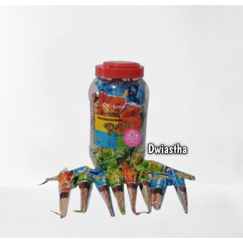 

Rugby wafer chone isi coklat 1 toples isi 60 pcs