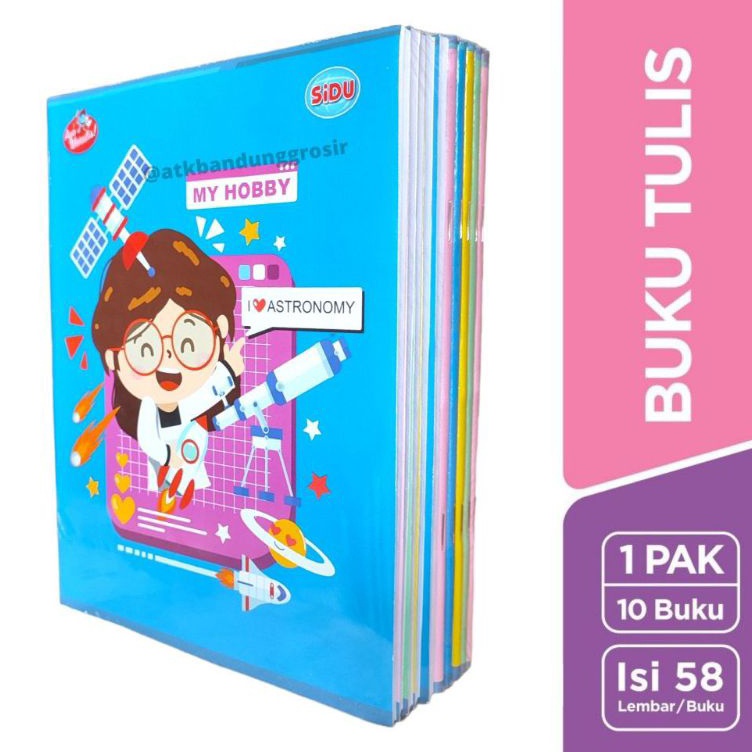 

KODE Q6H9 Buku Tulis Sinar Dunia 58 Lembar SIDU UK Quarto Random Cover pak 1pcs