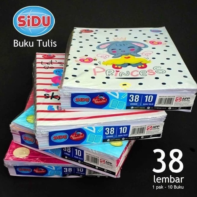 

1 Pack1 buku Buku Tulis Sinar dunia SIDU 38 Lbr KODE S3E5