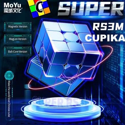 Rubik Rubik 3x3 Moyu Super RS3M 222 Magnetic Maglev Ball Core Ori KODE T9Y9