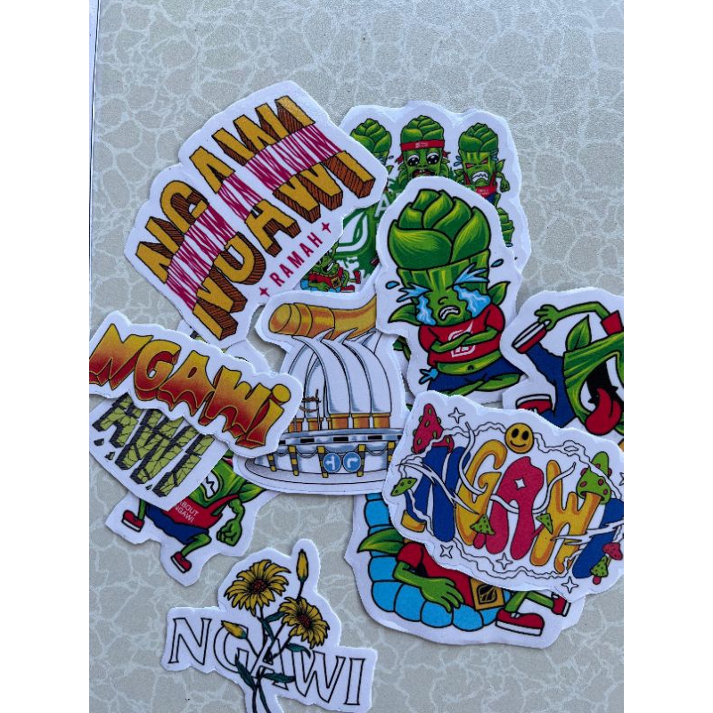 

STICKER ABOUTNGAWI PREMIUM CUTTING ANTI AIR Stiker | Isi 14 sticker