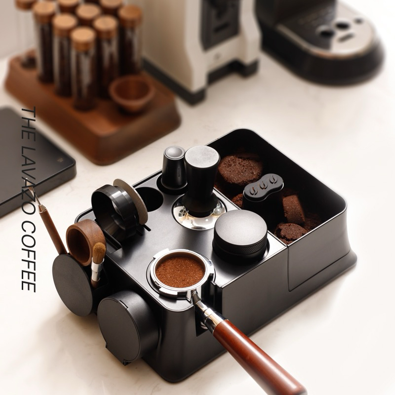 Dudukan Alat Seduh Kopi Espresso Cube Tempat Penyimpanan Peralatan Kopi