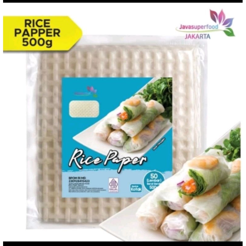 

Kulit Lumpia Vietnam Rice Paper Kotak /Bulat 500gr(50 Lembar) Banh Trang High Qualiti