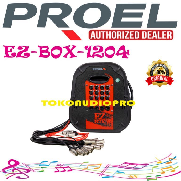 Proel EZBox1204 Audio Stage Box 12 Channel Proel EZ-Box1204 Snake Kabel