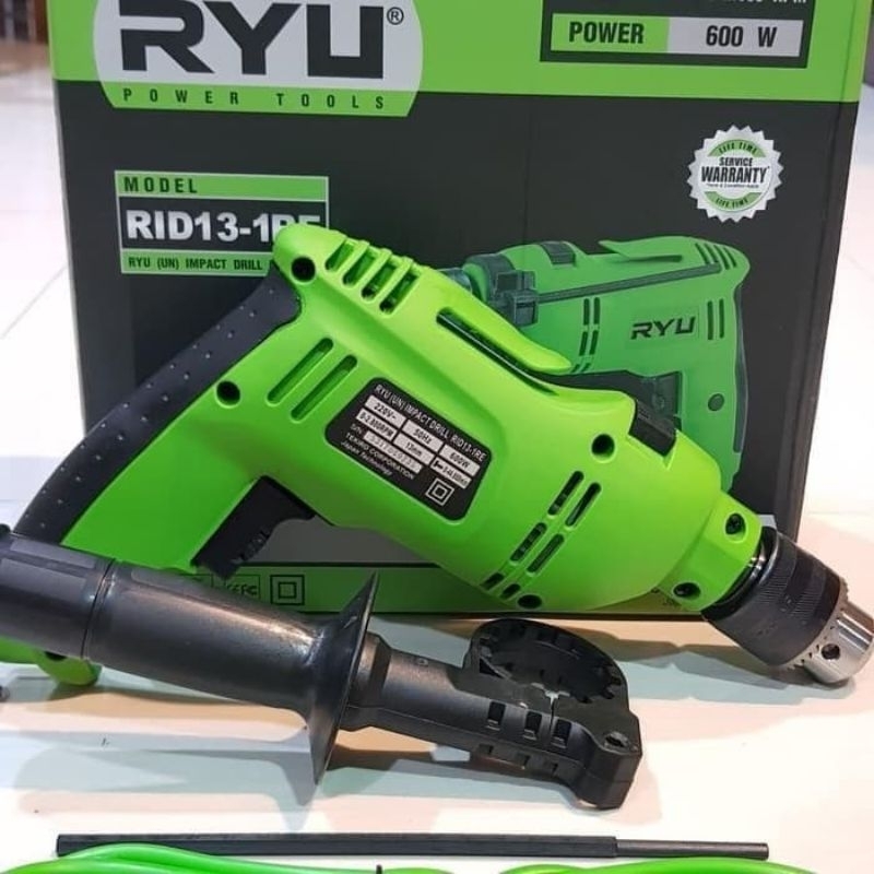 Bor listrik Impact Drill 13 mm RYU tipe RID13-1RE 600Watt