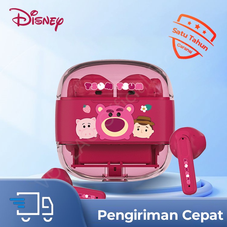 Disney A11 Earphone Bluetooth nirkabel Earphone Bluetooth nirkabel pengurang kebisingan latensi rend
