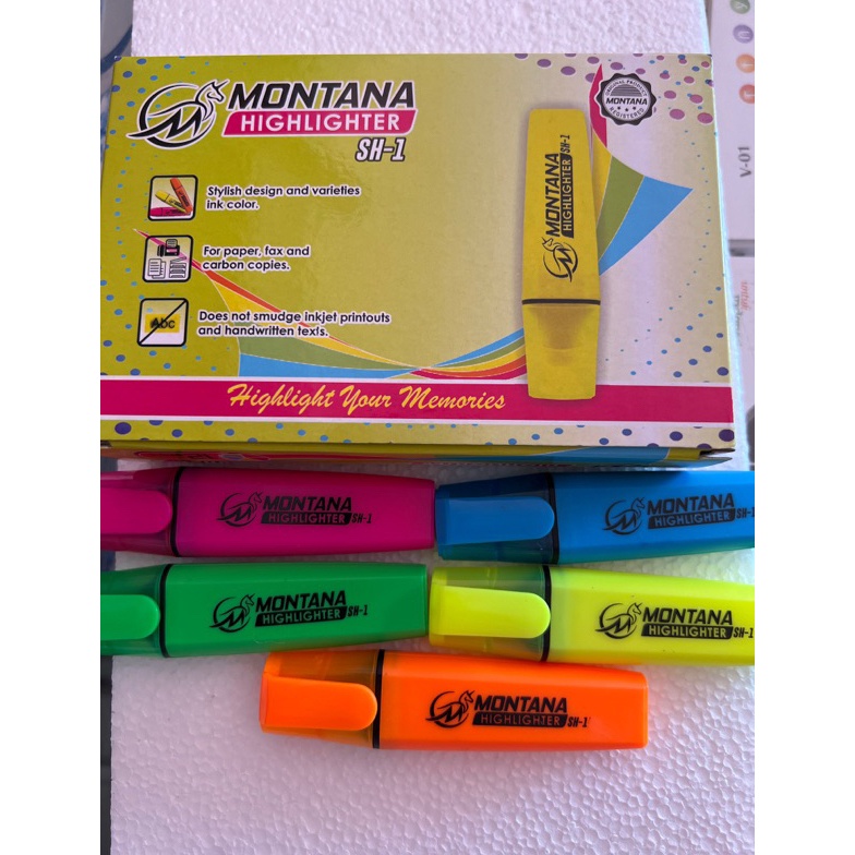 

KODE P8T7 12 PCS 1 LUSIN STABILO WARNA HIGHLIGHTER STABILO STABILO MONTANA