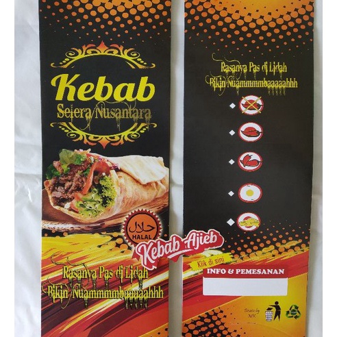 

Super Dus Kemasan Kebab Besar 1pcs Bahan Karton