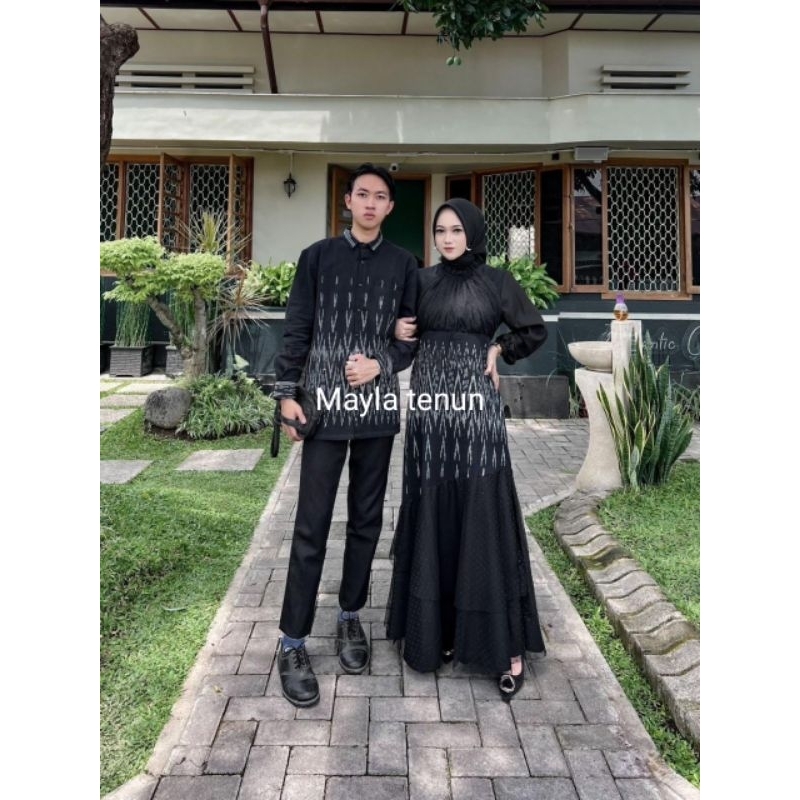 CAMELIA DRESS FULL TENUN BLANKET BAJU COUPLE