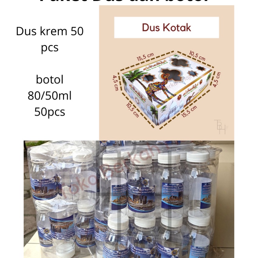 

Khusus paket dus oleh oleh haji dan umroh botol 5pcs