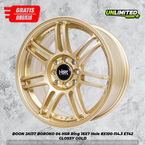 Velg mobil avanza xenia livina ring 16 warna gold hsr wheel boon r16