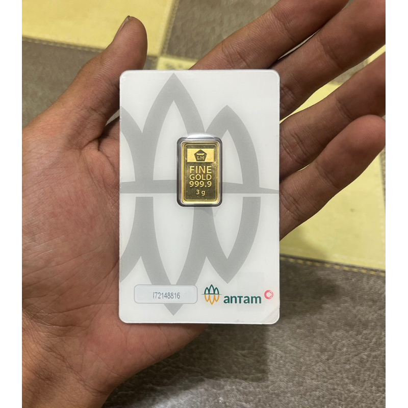 logam mulia antam 3 gram logam mulia LM 2024