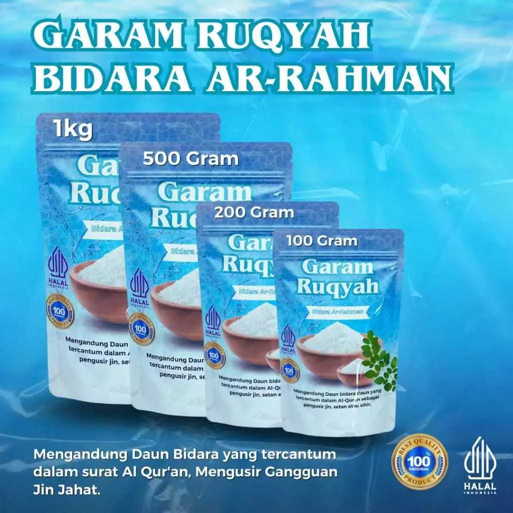 

1kg garam ruqyah bidara arrohman 100% original penangkal penglaris tempat usaha