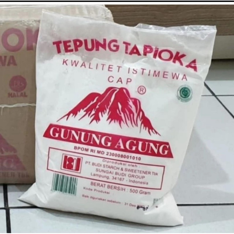 

tepung tapioka gunung agung 500gram