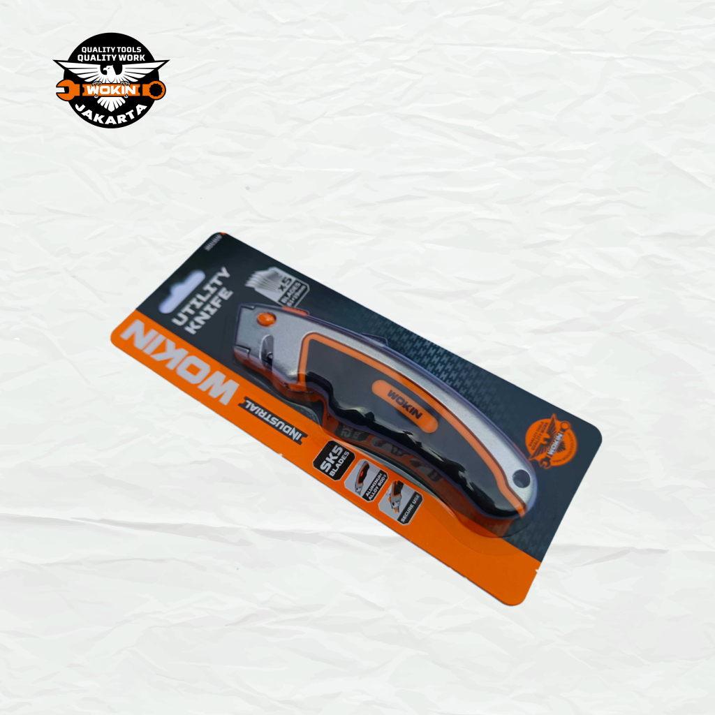 

Utility Knife Wokin Alat Potong Serbaguna Pisau Potong Multifungsi Material Mart