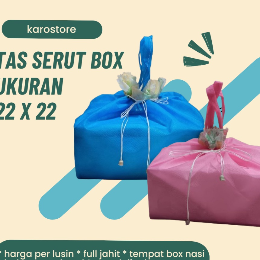 

Bonuskan Tas box nasi hajatan syukuran serut 22 x 22 tas besek hajatan tahlilan