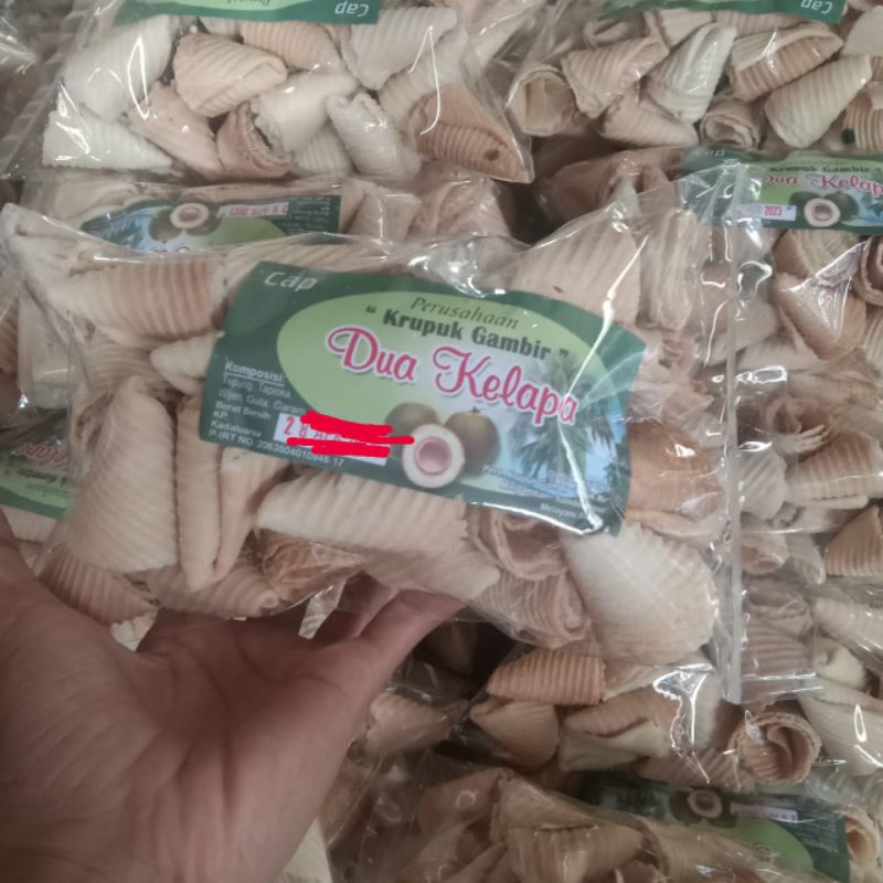 

KERUPUK/OPAK GAMBIR KEMASAN 100GR