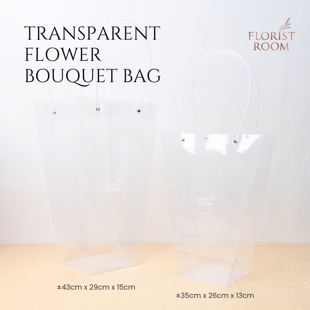 

1 Pc Transparent Flower Bouquet Bag - Barang Florist