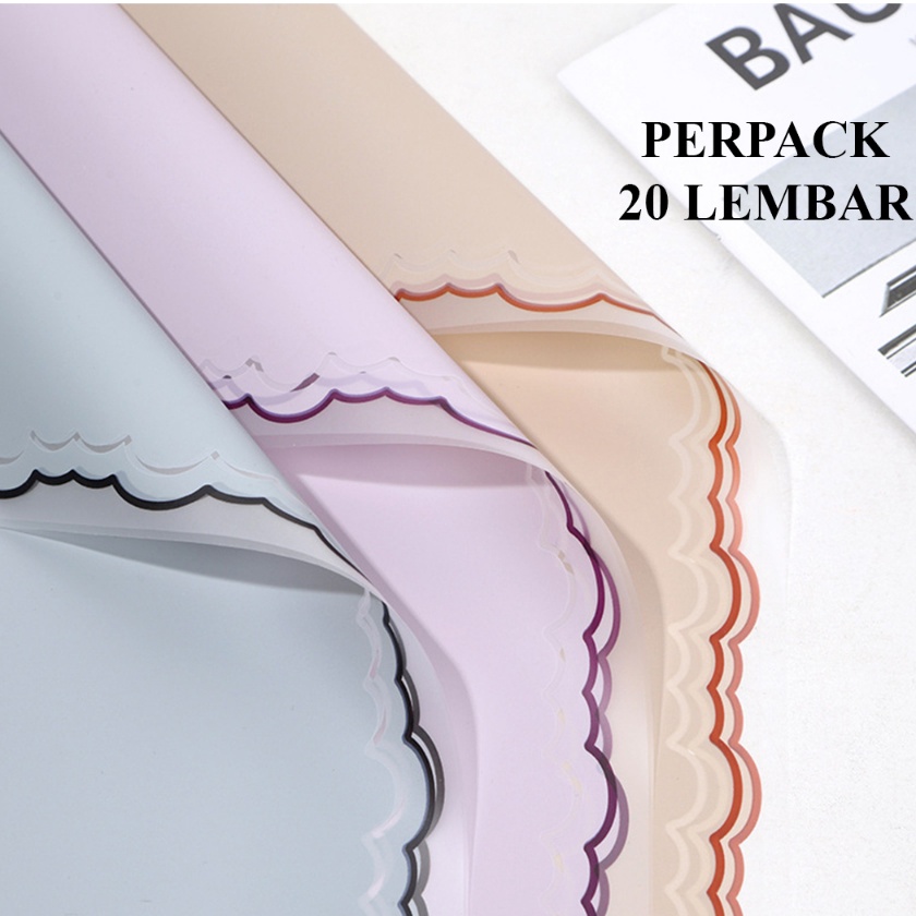 

Boom 2 Lembar Kertas Buket Korean Cloud Lace Flower Wrapping Kb618