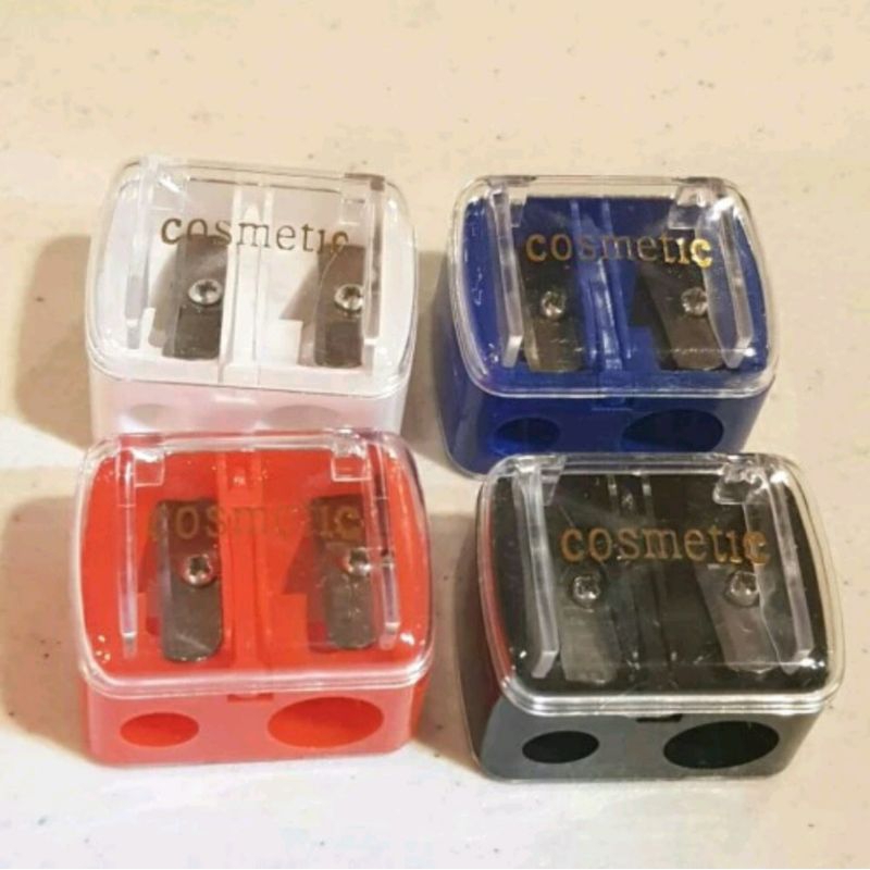 Rautan Pensil Alis 2in1 Lubang Sharpener Pencil Penajam Serutan Pensil Alis || Peruncing Kosmetik