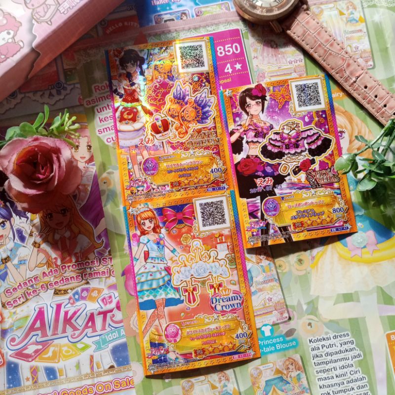 [OFFICIAL] KARTU AIKATSU PREMIUM PRINT CARD AIKATSU STARS AKARI OOZORA MIZUKI KANZAKI RAN SHIBUKI