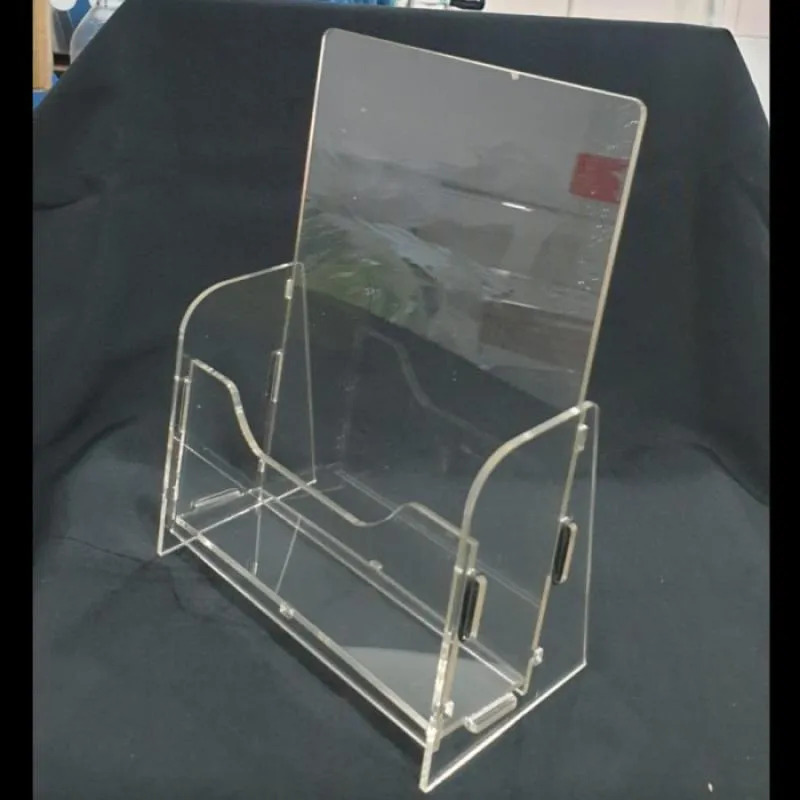 RAK / TEMPAT BROSUR BROCHURE ACRYLIC / AKRILIK BROSUR BOX A5
