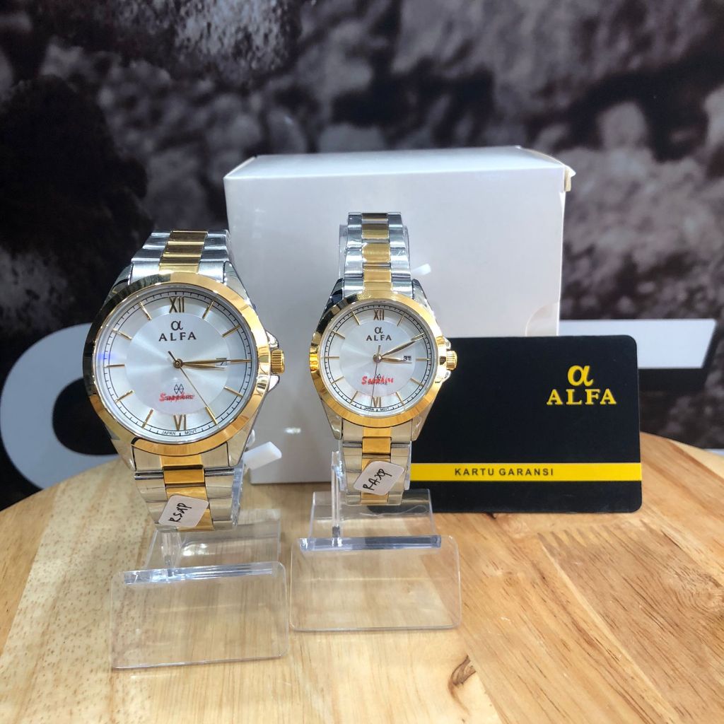 jam tangan couple alfa original
