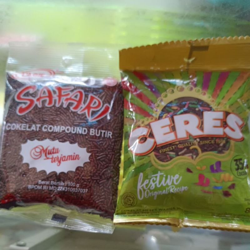 

cokelat compound butir/mesis SAFARI @100g/CERES @80g