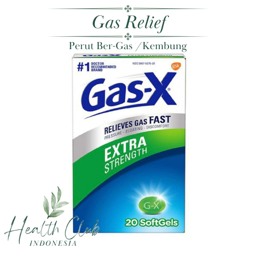 Gas X Extra Strength - Bloating Kembung Perut Bergas Gassy