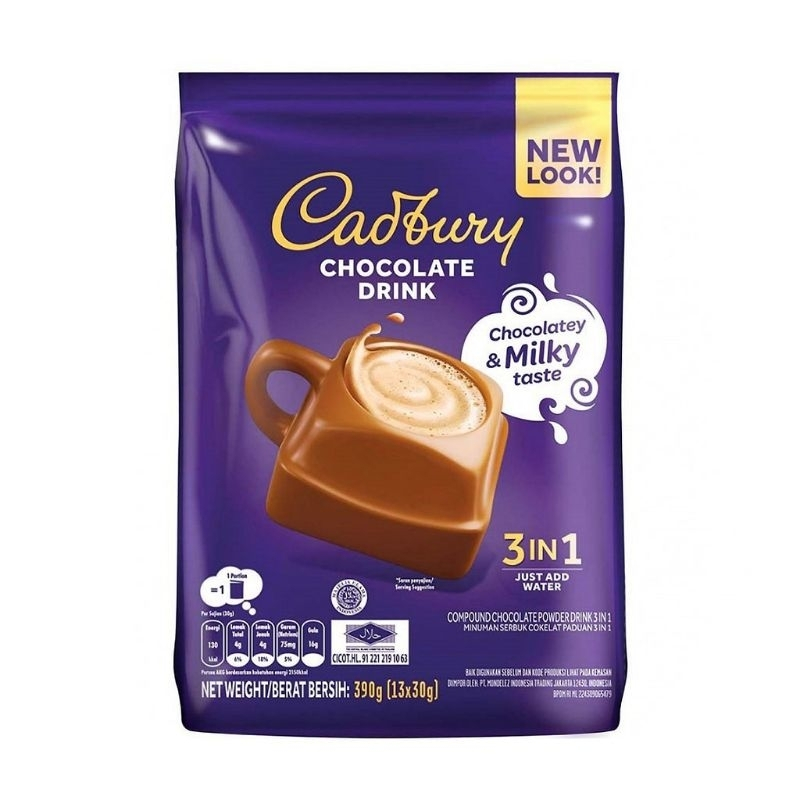 

Cadbury 3 In 1 Hot Chocolate Drink 13sachets 390g
