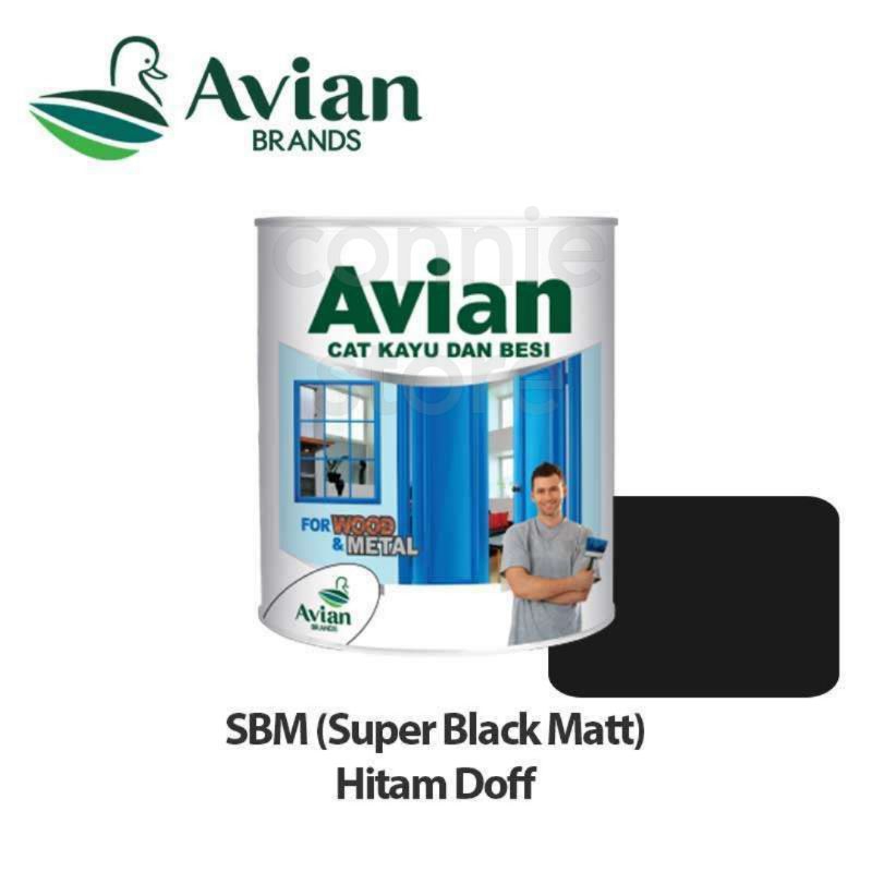 Avian Cat Kayu Besi Super Black Matt SBM 1kg hitam doff