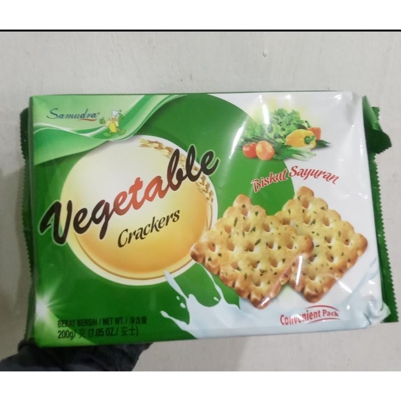 

Biskuit Rasa Sayuran / Vegetable Crackers Samudra 200gram