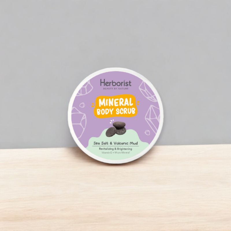 Herborist Scrub Tubuh Sea Salt & Vulcanic Mud 200gr