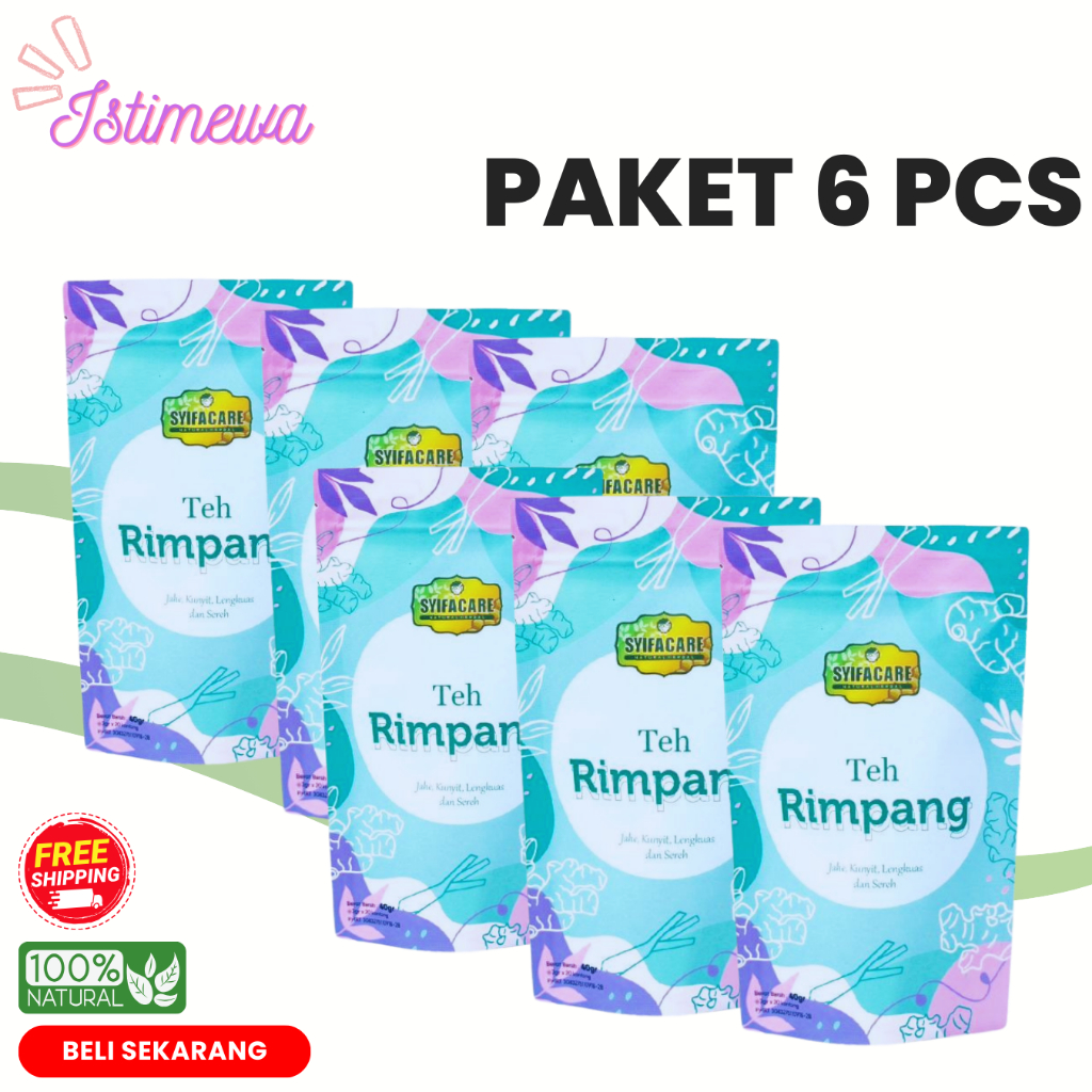 

PAKET 6 PCS | Teh Rimpang Celup Syifacare JSR Ramuan Ala Dr. Zaidul Akbar Herbal Alami