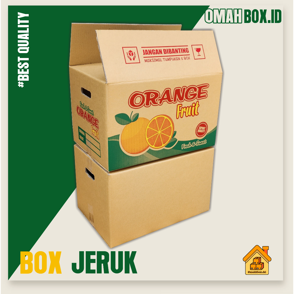 

box buah Jeruk | 48x32x30 cm /double wall tebal/boxbuah/kardusbuah/kardusjeruk/buah