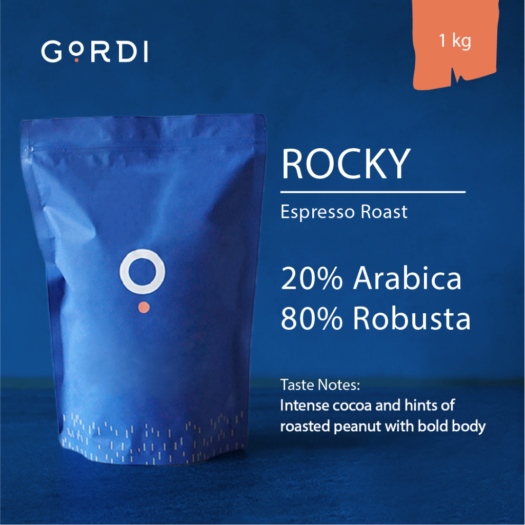 

Gordi Espresso Blend Rocky Biji Kopi - 1Kg