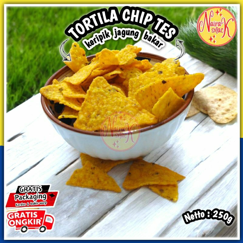 

Tortila Chip / Keripik Jagung Merk Tes / Keripik Jagung Tortila Barbeque 250g