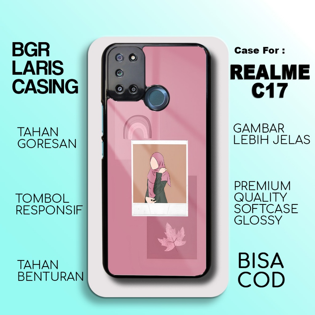 Case Realme C17 Terbaru - Realme C17 - Motif Hijab - Hardcase Premium Glossy - Softcase Hp Realme Bg