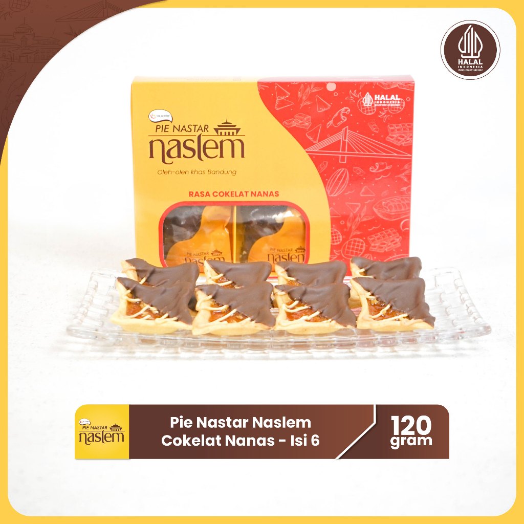 

Pie Nastar Naslem Coklat Nanas isi 6 pcs Oleh-Oleh Bandung by Ina Cookies