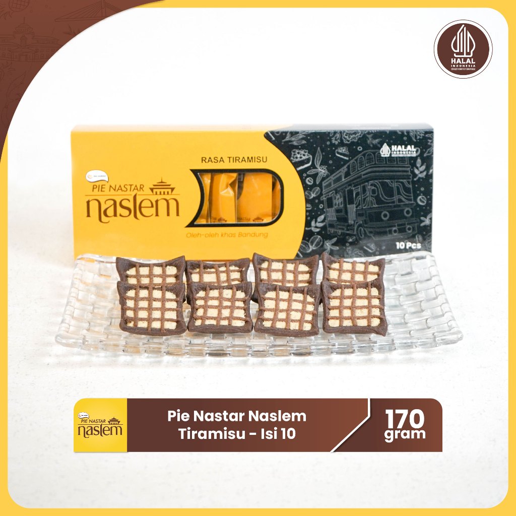 

Pie Nastar Naslem Tiramisu isi 10 pcs Oleh-Oleh Bandung by Ina Cookies