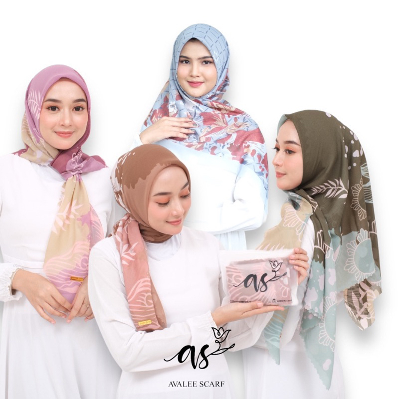 SIVIA SERIES AVALEE SCARF aleea set  hijab set masker hijab motif square hijab motif jilbab motif