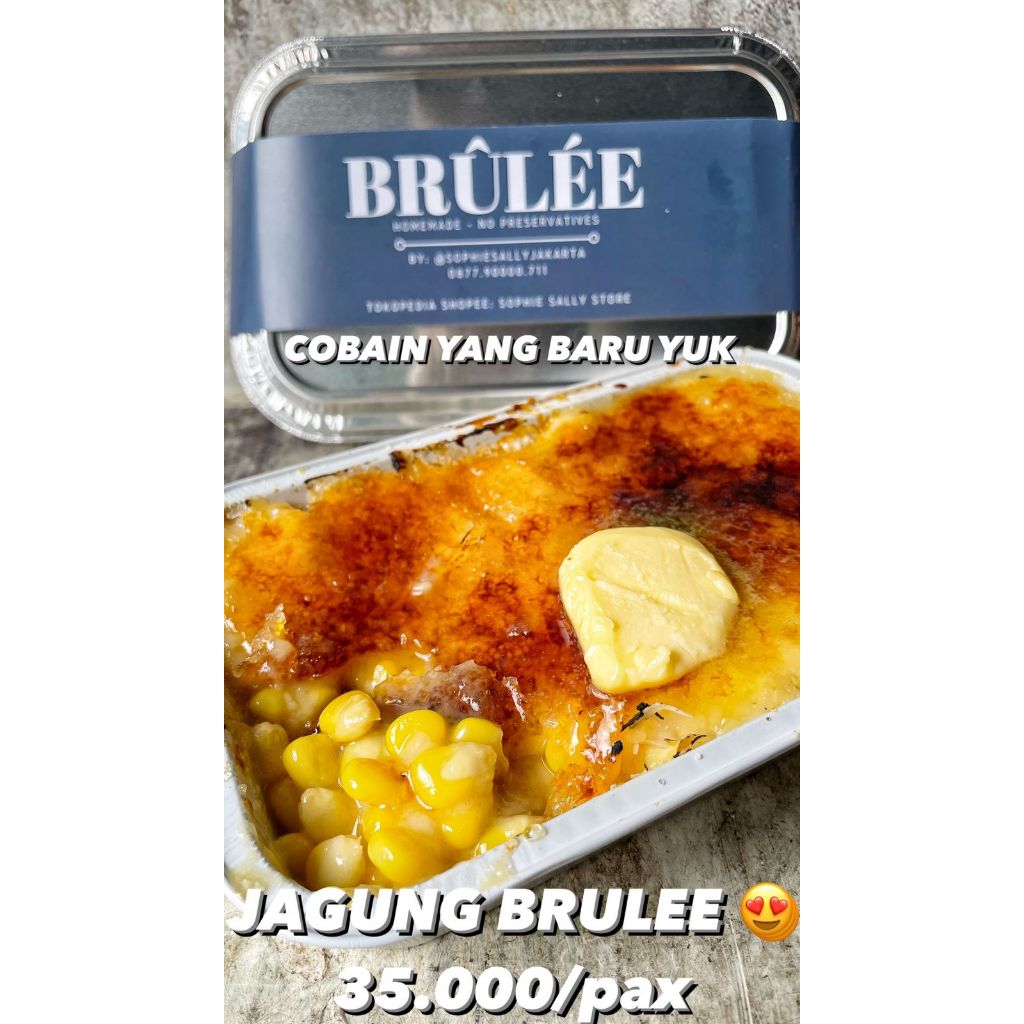 

Jagung Brulee Buttery - Gurih Asin Manis Enak - Ready Setiap Hari