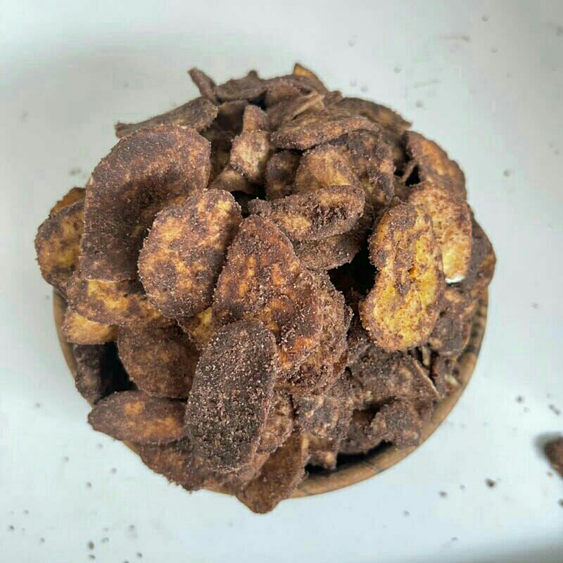 

kripik pisang rasa coklat