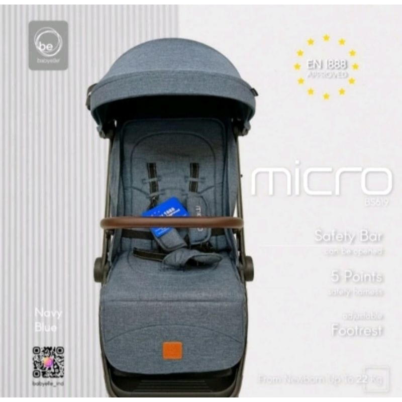 Stroller Bayi Babyelle Stroller Micro S619 Stroller Cabin Size/Lipatan Kecil