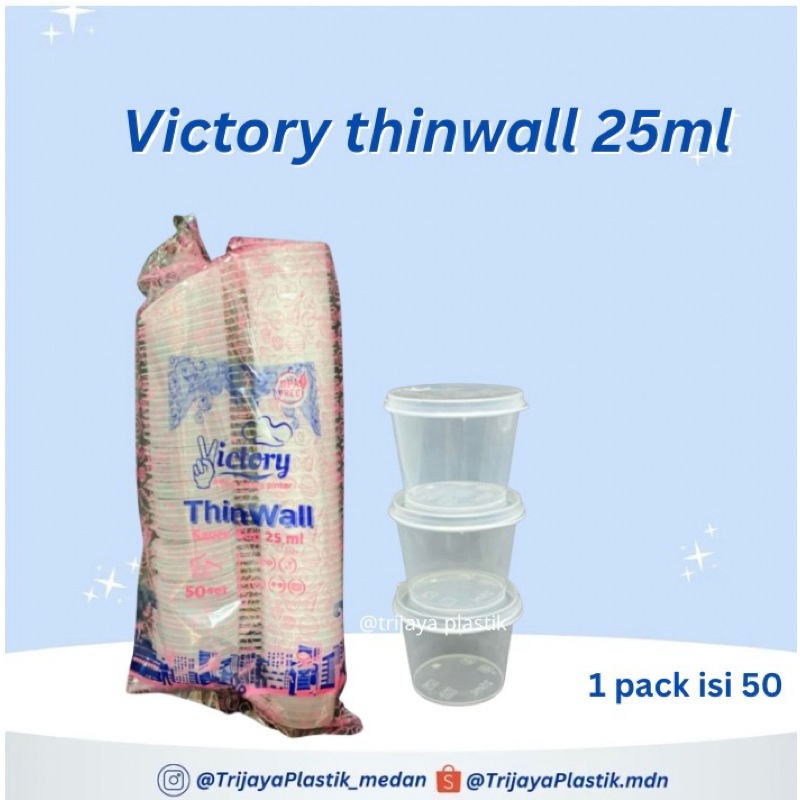 Victory Thinwall sauce cup 25ml