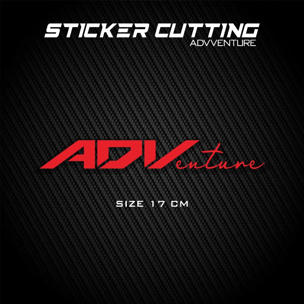 stiker motor ADVenture sticker cutting adventure
