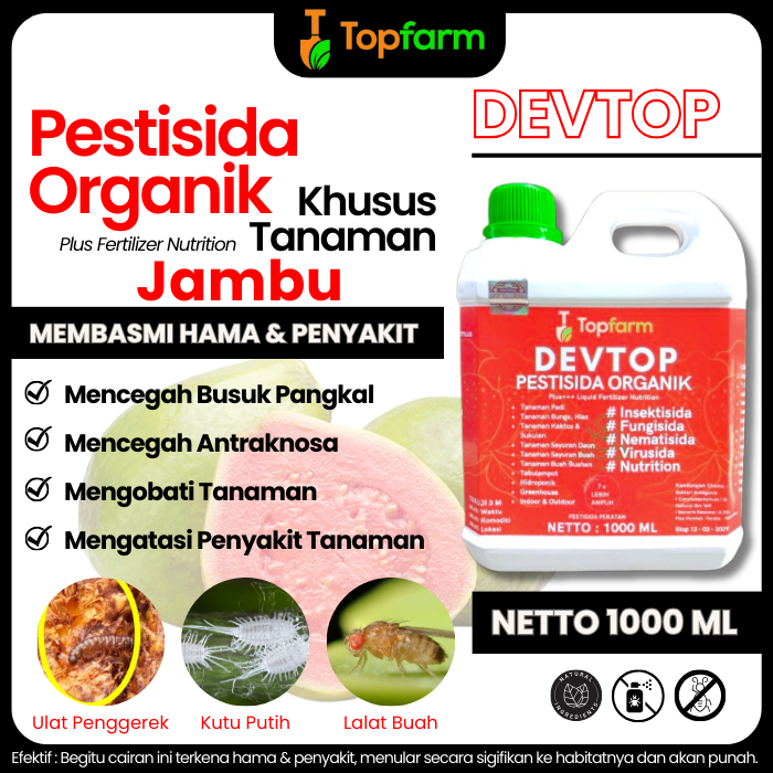 Obat Hama Jambu Kristal / Obat Hama Tanaman Jambu Kristal / Obat Hama Jambu / Obat Pembasmi Ulat Poh
